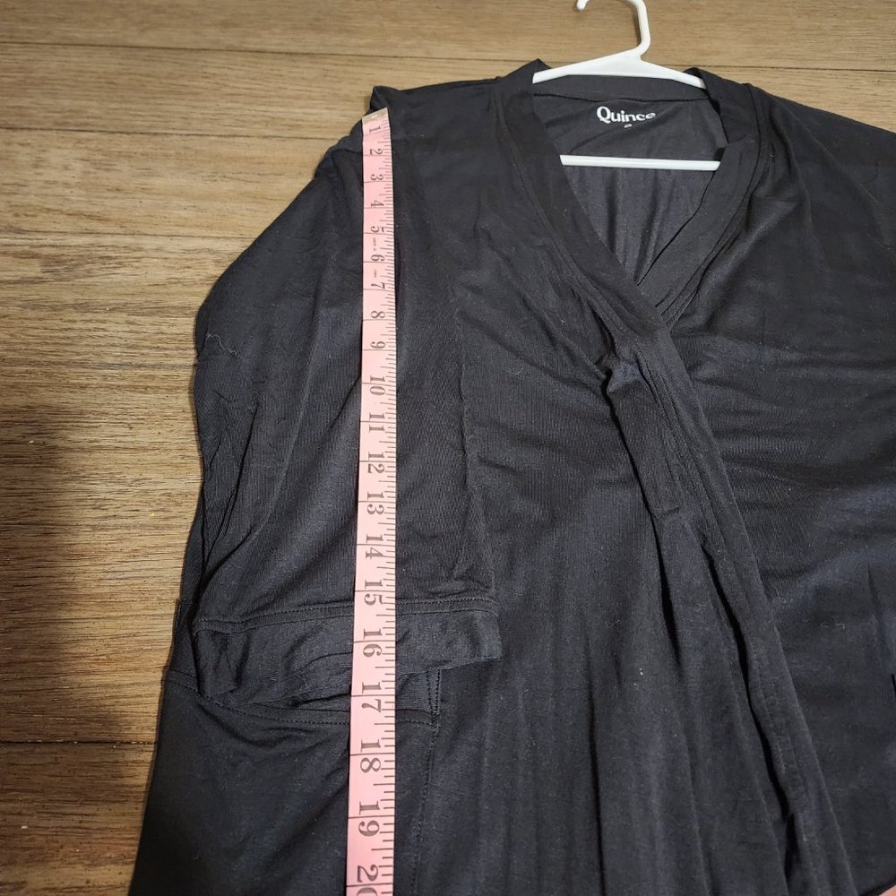 Quince Bamboo Jersey Maternity & Nursing Button Front Nightgown and Robe Small - Picture 5 of 13